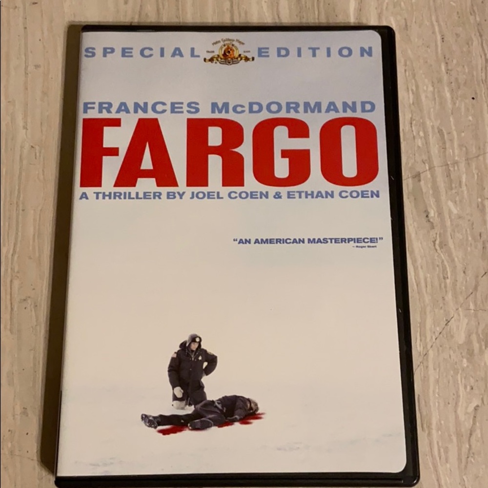 🎥 FARGO DVD Movie Motion Picture Film Coen Brothers Bros. 1996 Special Edition